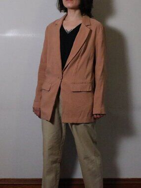 Open Edit Oversized Blazer XXS Dusty Rose
